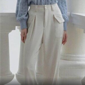 Petite Studio Leighton Pants in Ivory XS